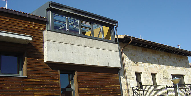 veranda de aluminio